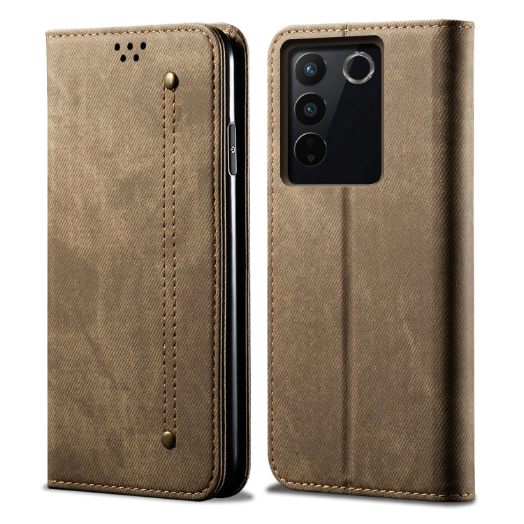 Denim Texture Leather Phone Case, For vivo S16 Pro / S16, For vivo S16e, For vivo V27, For Samsung Galaxy A34 5G