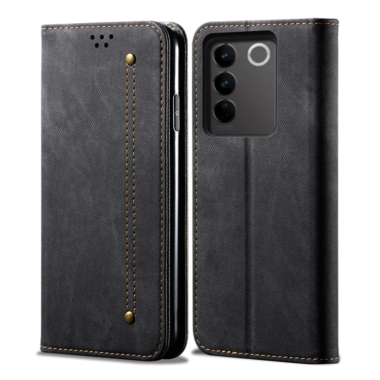 Denim Texture Leather Phone Case, For vivo S16 Pro / S16, For vivo S16e, For vivo V27, For Samsung Galaxy A34 5G