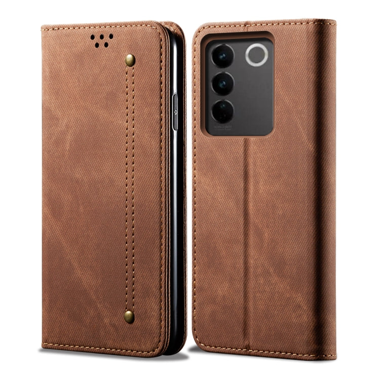 Denim Texture Leather Phone Case, For vivo S16 Pro / S16, For vivo S16e, For vivo V27, For Samsung Galaxy A34 5G