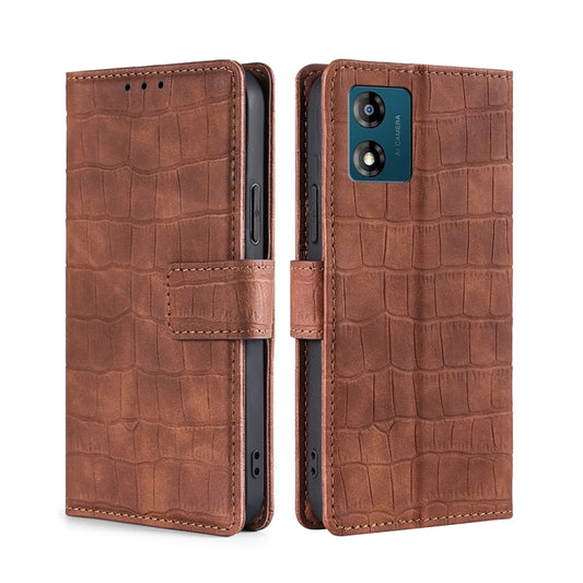 Skin Feel Crocodile Magnetic Clasp Leather Phone Case