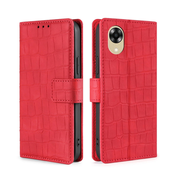 Skin Feel Crocodile Magnetic Clasp Leather Phone Case