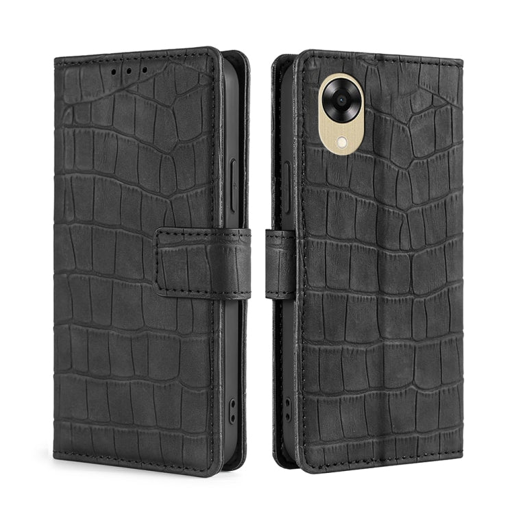 Skin Feel Crocodile Magnetic Clasp Leather Phone Case