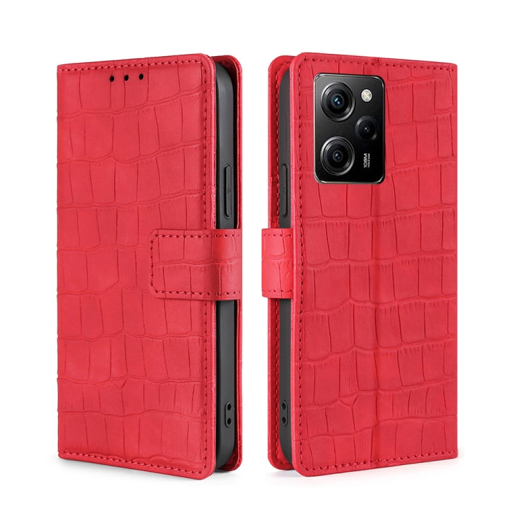 Skin Feel Crocodile Magnetic Clasp Leather Phone Case