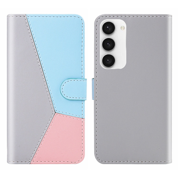 Tricolor Stitching Flip Leather Phone Case, For Samsung Galaxy S23 5G, For Samsung Galaxy S23+ 5G, For Samsung Galaxy S23 Ultra 5G, For Samsung Galaxy A14 5G, For Samsung Galaxy A54 5G, For OPPO A17