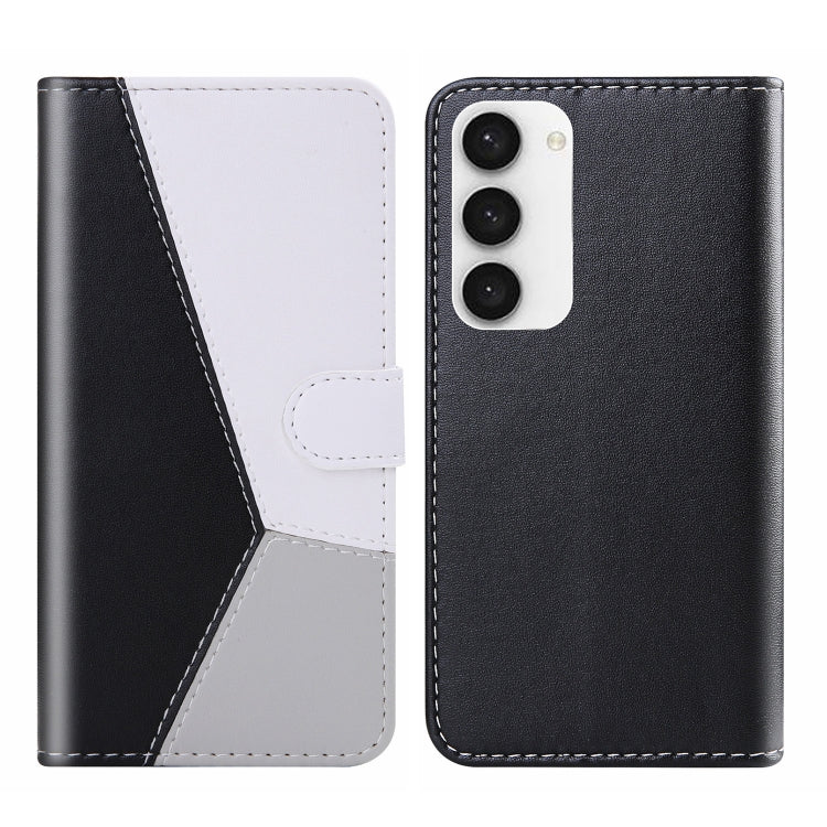 Tricolor Stitching Flip Leather Phone Case, For Samsung Galaxy S23 5G, For Samsung Galaxy S23+ 5G, For Samsung Galaxy S23 Ultra 5G, For Samsung Galaxy A14 5G, For Samsung Galaxy A54 5G, For OPPO A17