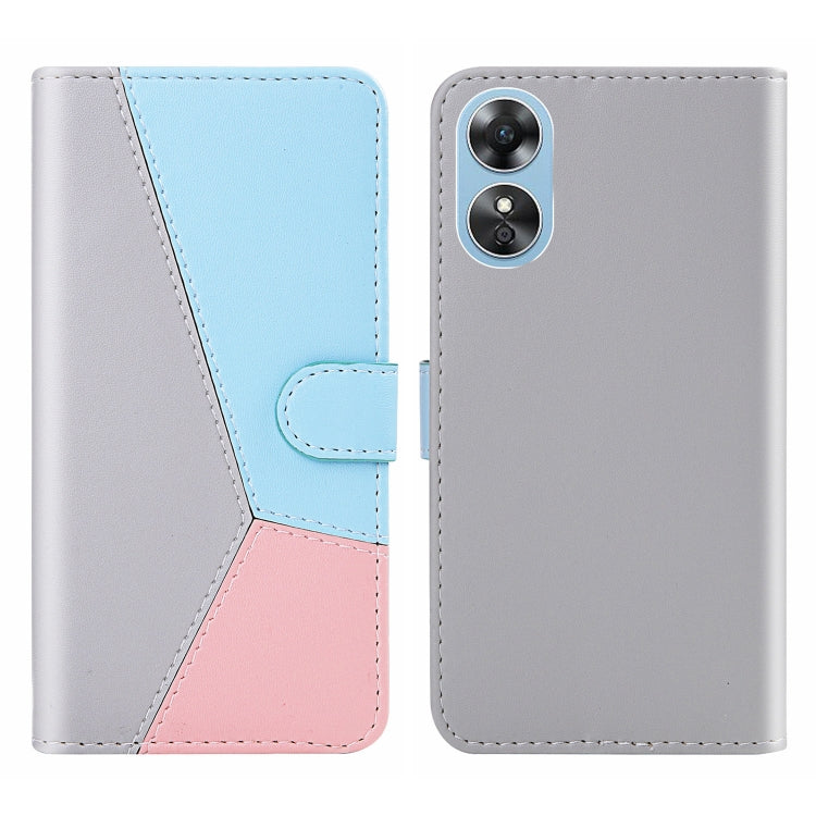 Tricolor Stitching Flip Leather Phone Case, For Samsung Galaxy S23 5G, For Samsung Galaxy S23+ 5G, For Samsung Galaxy S23 Ultra 5G, For Samsung Galaxy A14 5G, For Samsung Galaxy A54 5G, For OPPO A17