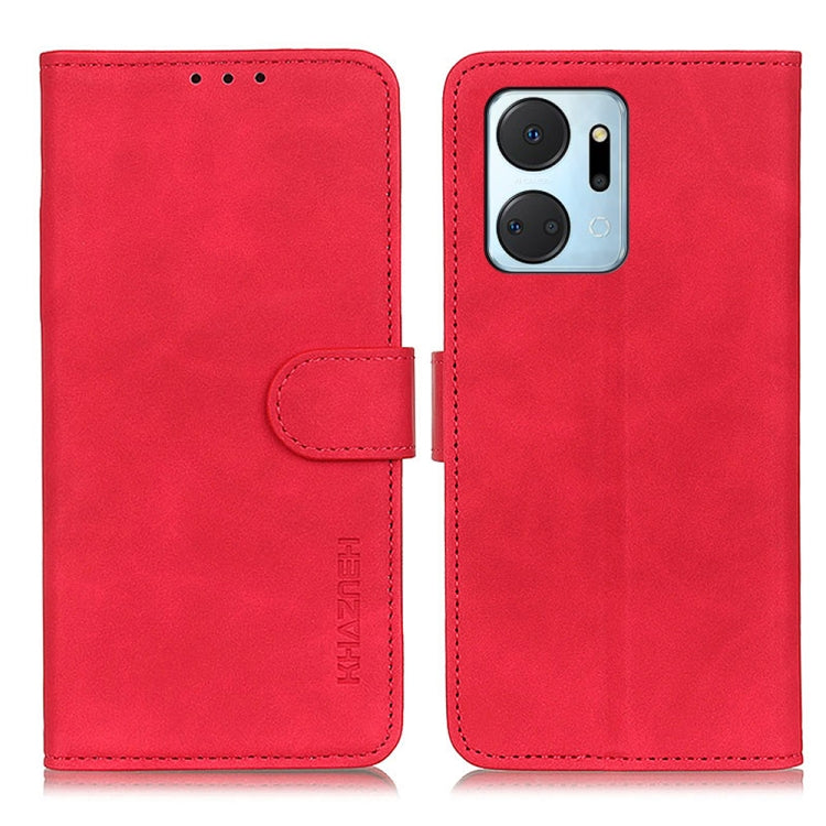 KHAZNEH Retro Texture Flip Leather Phone Case, For Honor X7A, For Honor X8A, For Honor X9A 5G / Magic5 Lite 5G, For Motorola Moto G73 5G, For OPPO Reno8 T 4G, For Samsung Galaxy A24 4G