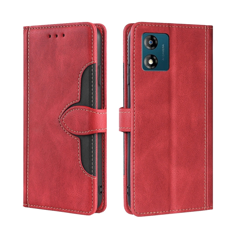 Skin Feel Magnetic Buckle Leather Phone Case