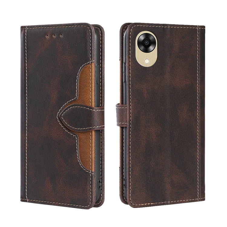 Skin Feel Magnetic Buckle Leather Phone Case