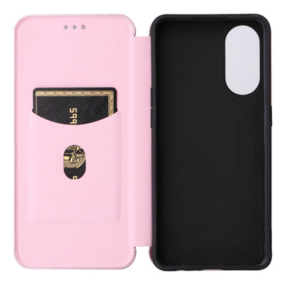 Carbon Fiber Texture Flip Leather Phone Case