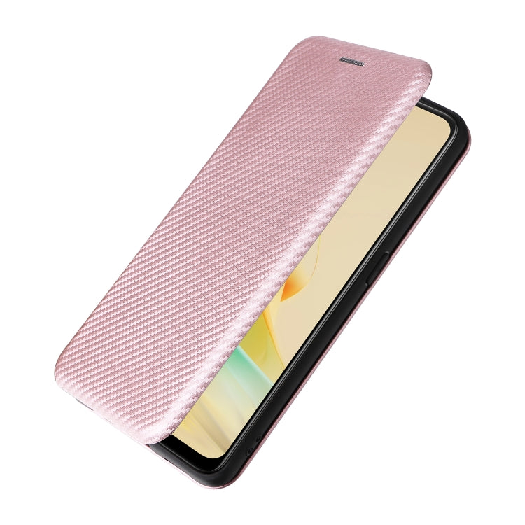 Carbon Fiber Texture Flip Leather Phone Case