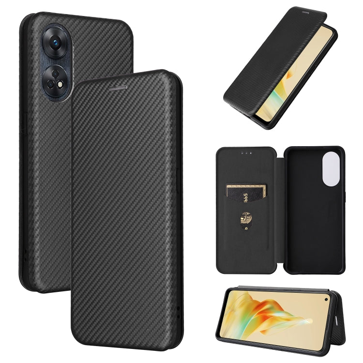 Carbon Fiber Texture Flip Leather Phone Case