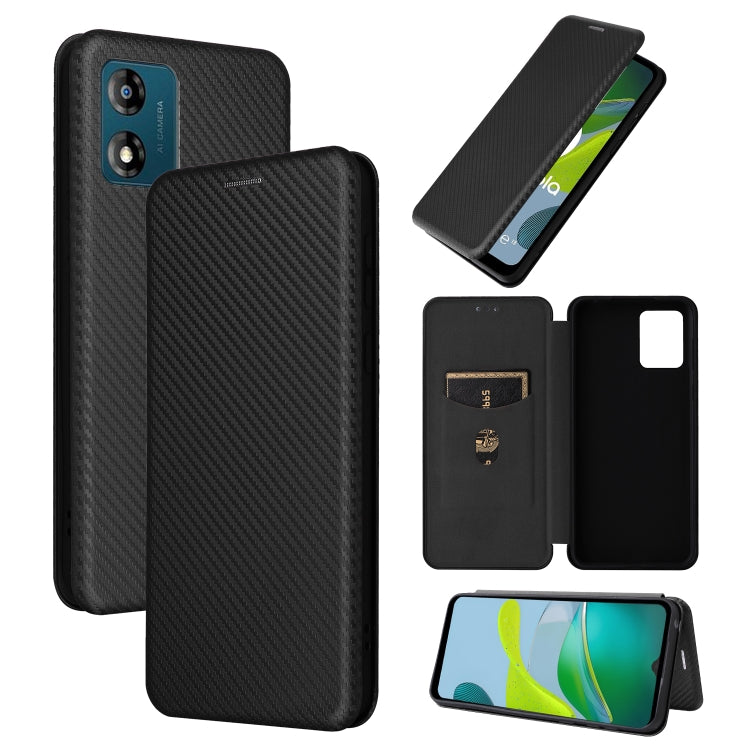 Carbon Fiber Texture Flip Leather Phone Case