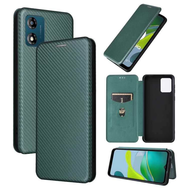 Carbon Fiber Texture Flip Leather Phone Case