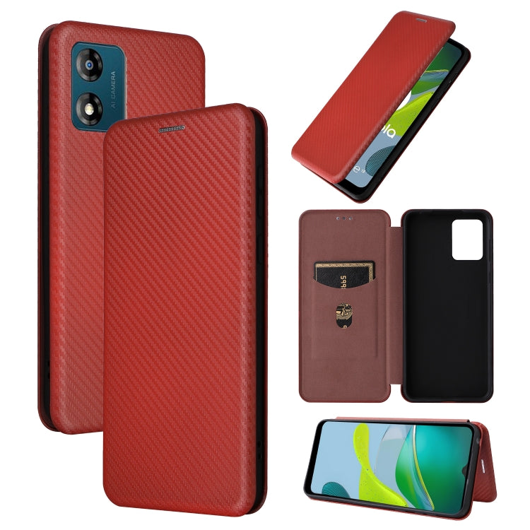 Carbon Fiber Texture Flip Leather Phone Case