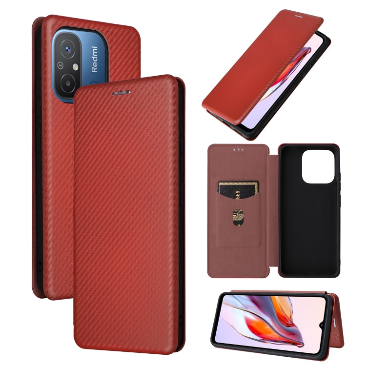 Carbon Fiber Texture Flip Leather Phone Case