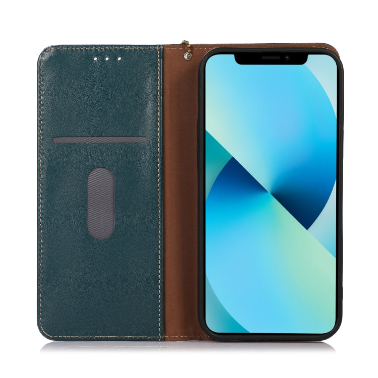 KHAZNEH Nappa Top Layer Cowhide Leather Phone Case, For Motorola Moto G73 5G, For OPPO Reno8 T 4G