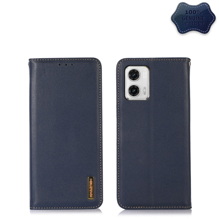 KHAZNEH Nappa Top Layer Cowhide Leather Phone Case, For Motorola Moto G73 5G, For OPPO Reno8 T 4G