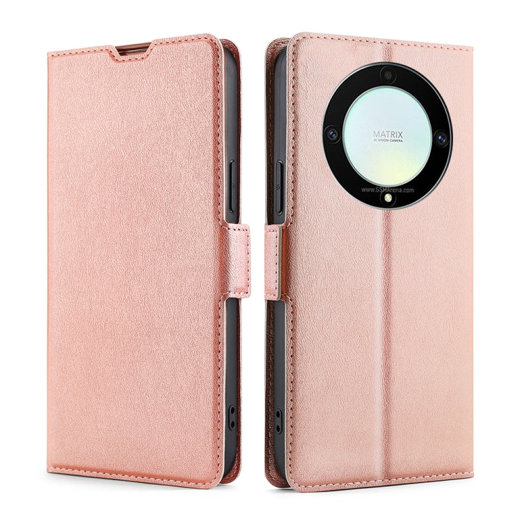 Ultra-thin Voltage Side Buckle Horizontal Flip Leather Phone Case