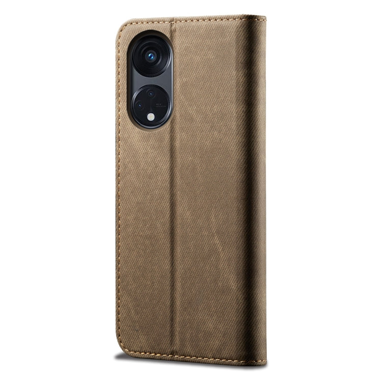 Denim Texture Leather Phone Case, For OPPO Reno8 T 5G / A1 Pro, For OPPO A58 5G / A58x / A78 5G