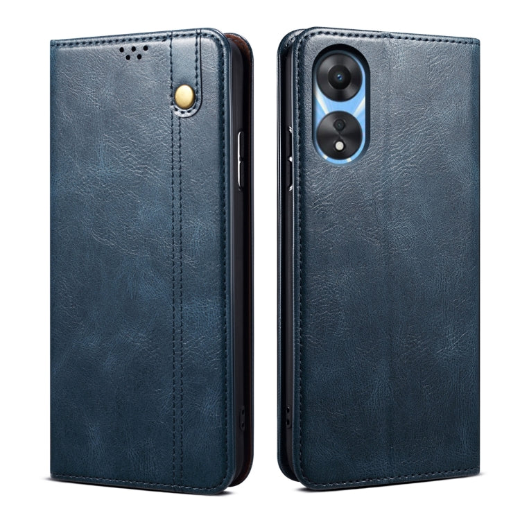 Oil Wax Crazy Horse Texture Leather Phone Case, For OPPO Reno8 T 5G / A1 Pro, For OPPO A58 5G / A58x / A78 5G