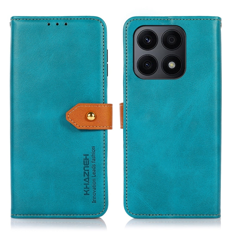 KHAZNEH Dual-color Cowhide Texture Flip Leather Phone Case