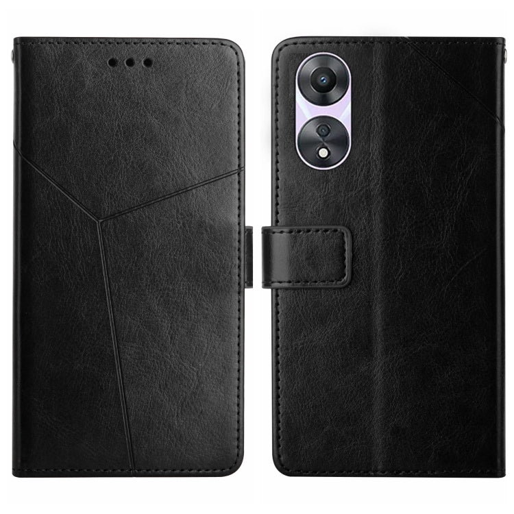 HT01 Y-shaped Pattern Flip Leather Phone Case, For OPPO Reno8 T 5G/A1 Pro 5G, For Xiaomi 13 Lite, For Samsung Galaxy A24 4G