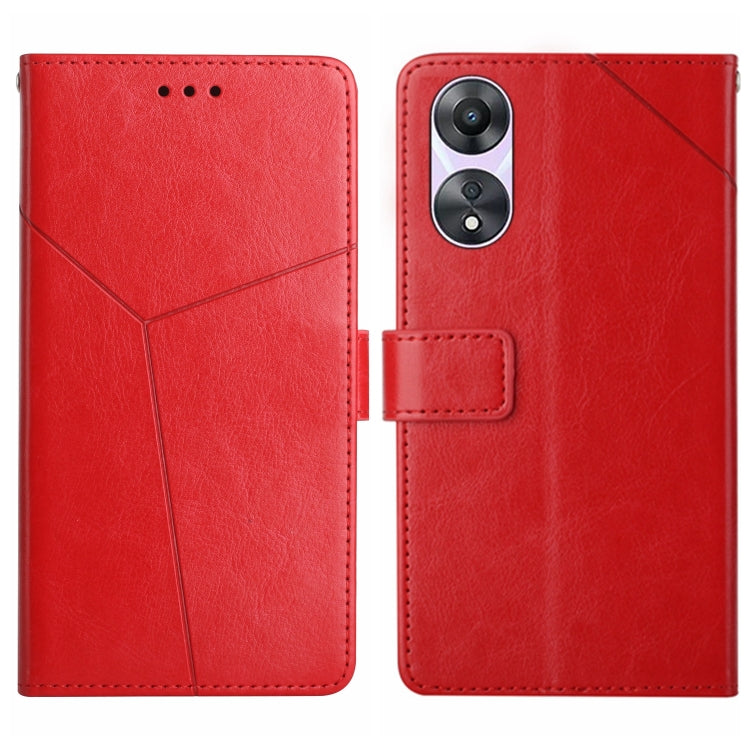 HT01 Y-shaped Pattern Flip Leather Phone Case, For OPPO Reno8 T 5G/A1 Pro 5G, For Xiaomi 13 Lite, For Samsung Galaxy A24 4G