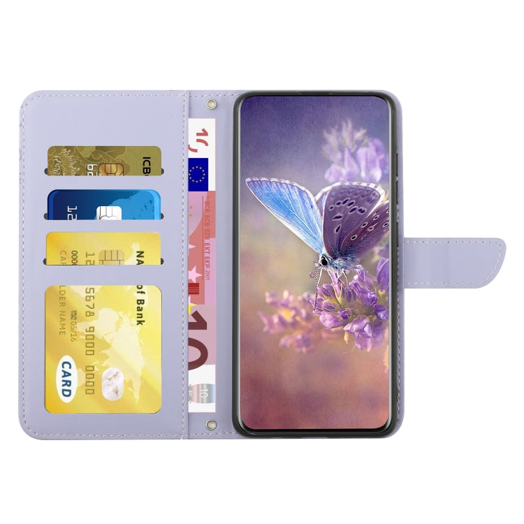 HT03 Skin Feel Butterfly Embossed Flip Leather Phone Case, For OPPO Reno8 T 5G/A1 Pro 5G, For Xiaomi 13 Lite, For Samsung Galaxy A24 4G