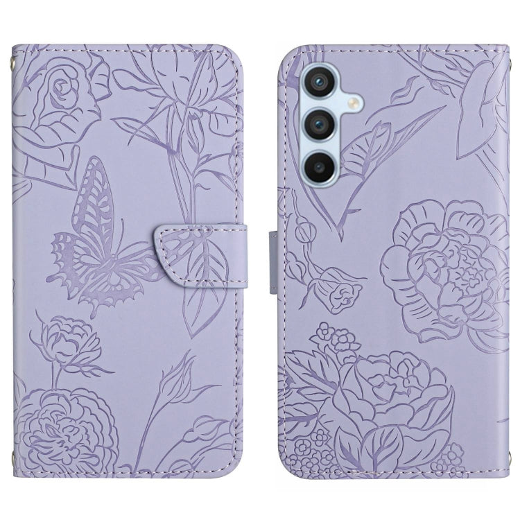 HT03 Skin Feel Butterfly Embossed Flip Leather Phone Case, For OPPO Reno8 T 5G/A1 Pro 5G, For Xiaomi 13 Lite, For Samsung Galaxy A24 4G