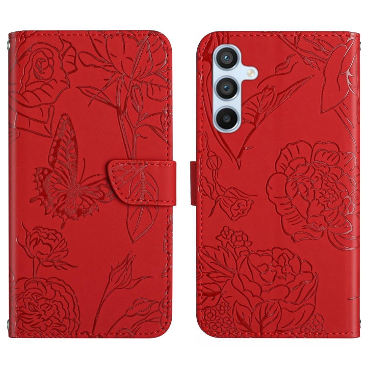 HT03 Skin Feel Butterfly Embossed Flip Leather Phone Case, For OPPO Reno8 T 5G/A1 Pro 5G, For Xiaomi 13 Lite, For Samsung Galaxy A24 4G