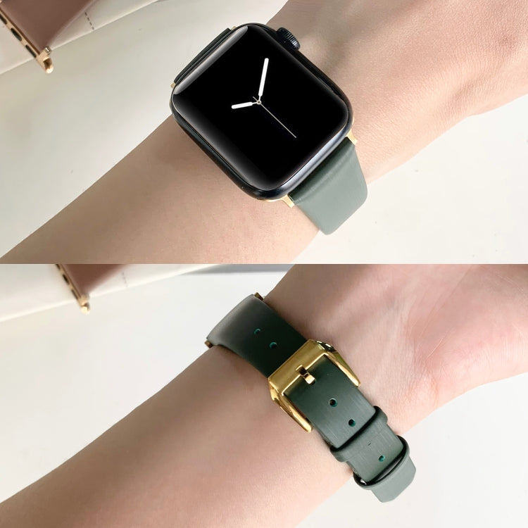 Silk Leather Watch Band, For Apple Watch Series 8&amp;7 41mm / SE 2&amp;6&amp;SE&amp;5&amp;4 40mm, For Apple Watch Ultra 49mm / Series 8&amp;7 45mm / SE 2&amp;6&amp;SE&amp;5&amp;4 44mm