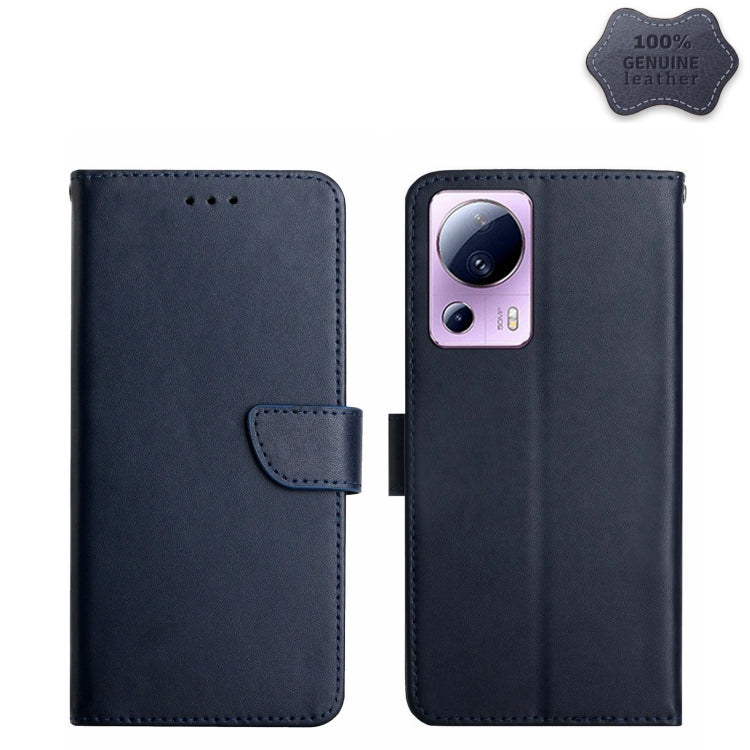 Genuine Leather Fingerprint-proof Flip Phone Case, For OPPO Reno8 T 5G/A1 Pro 5G, For Xiaomi 13 Lite, For Samsung Galaxy A24 4G