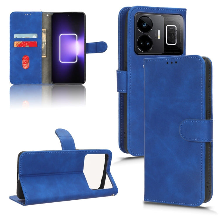 Skin Feel Magnetic Flip Leather Phone Case, For Realme GT Neo 5, For Honor X8a