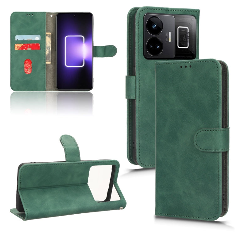 Skin Feel Magnetic Flip Leather Phone Case