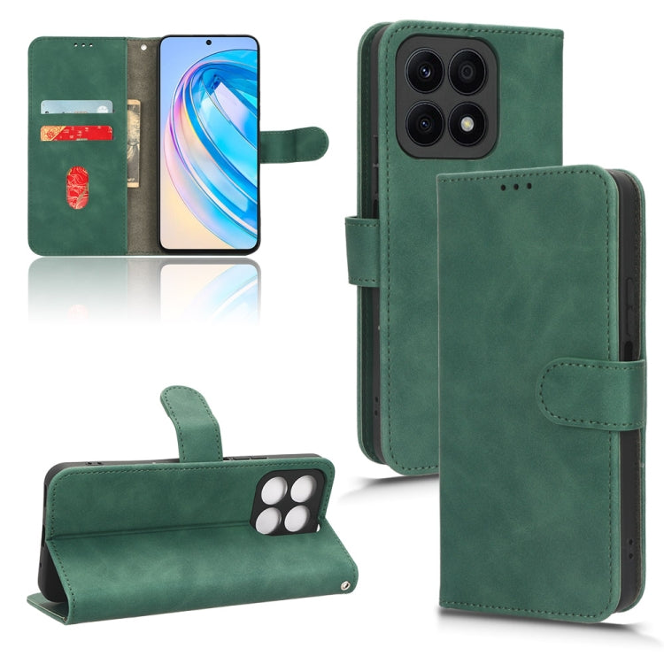 Skin Feel Magnetic Flip Leather Phone Case
