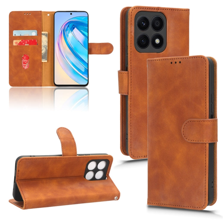 Skin Feel Magnetic Flip Leather Phone Case, For Realme GT Neo 5, For Honor X8a