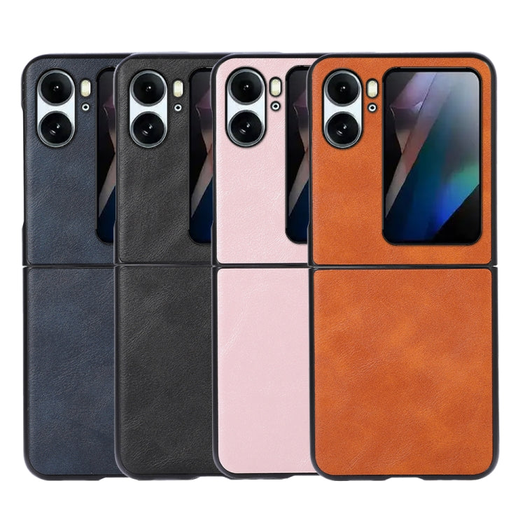 Cowhide Texture PU Phone Case, For OPPO Find N2 Flip