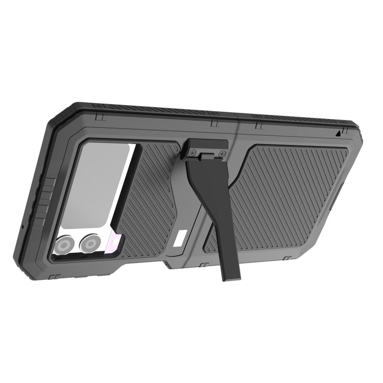 For Samsung Galaxy Z Flip4 RedPepper 360 Full Body Rugged Metal Life Waterproof Phone Case, For Samsung Galaxy Z Flip4