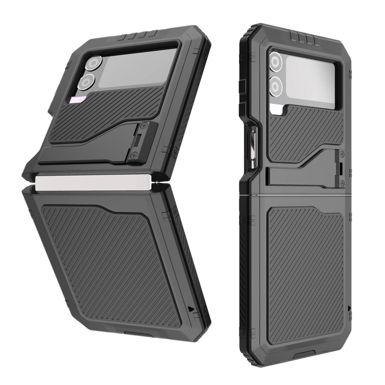 For Samsung Galaxy Z Flip4 RedPepper 360 Full Body Rugged Metal Life Waterproof Phone Case, For Samsung Galaxy Z Flip4