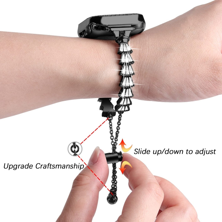 Full Diamond Crown Metal Watch Band, For Apple Watch Series 8&amp;7 45mm / SE 2&amp;6&amp;SE&amp;5&amp;4 44mm, For Apple Watch Series 8&amp;7 41mm / SE 2&amp;6&amp;SE&amp;5&amp;4 40mm