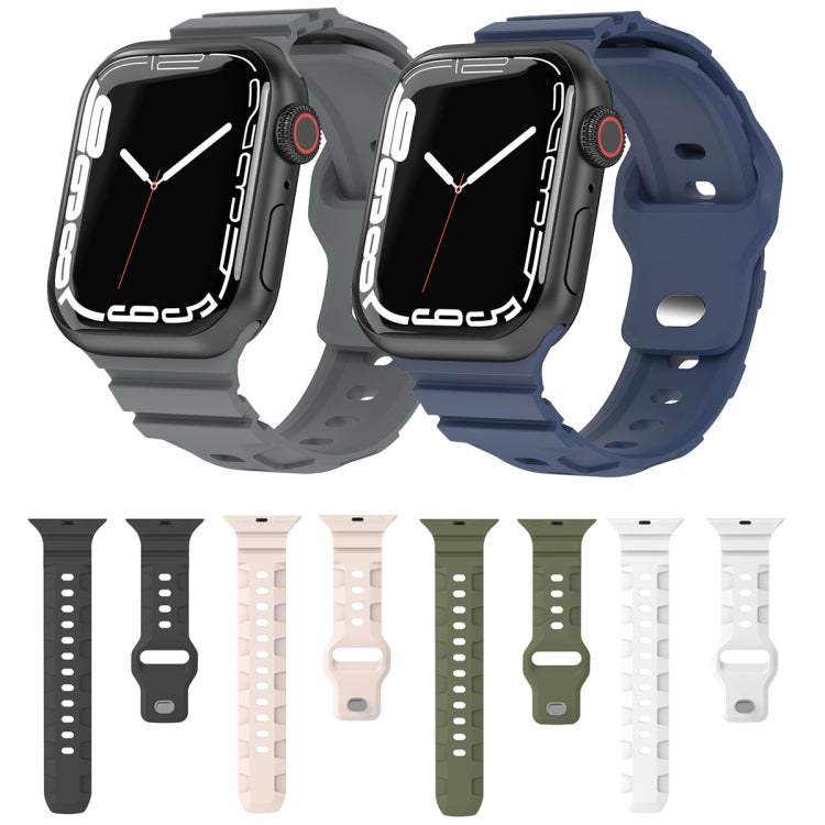 Sports Silicone Watch Band, For Apple Watch Series 8&7 41mm, For Apple Watch Series 8&7 45mm