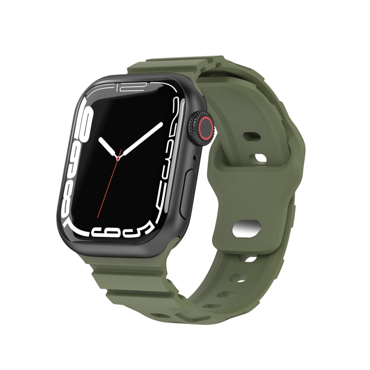 Sports Silicone Watch Band, For Apple Watch Series 8&amp;7 41mm, For Apple Watch Series 8&amp;7 45mm