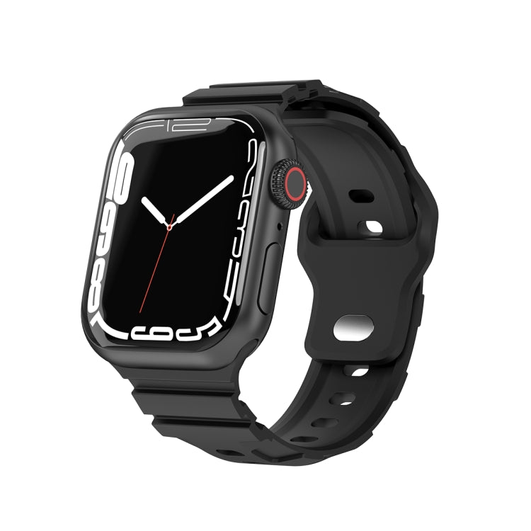 Sports Silicone Watch Band, For Apple Watch Series 8&amp;7 41mm, For Apple Watch Series 8&amp;7 45mm