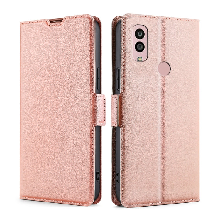 Ultra-thin Voltage Side Buckle Horizontal Flip Leather Phone Case