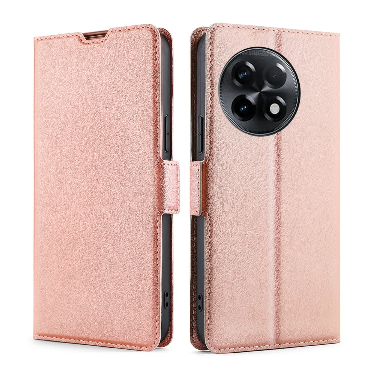 Ultra-thin Voltage Side Buckle Horizontal Flip Leather Phone Case