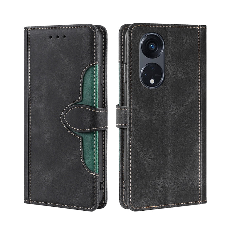 Skin Feel Magnetic Buckle Leather Phone Case, For Motorola Moto G53 5G/G13 4G/G23 4G, For Motorola Moto G73 5G, For OPPO Reno8 T 5G/A1 Pro 5G, For Xiaomi Redmi 12C 4G, For Kyocera Android One S10, For OnePlus Ace 2/11R