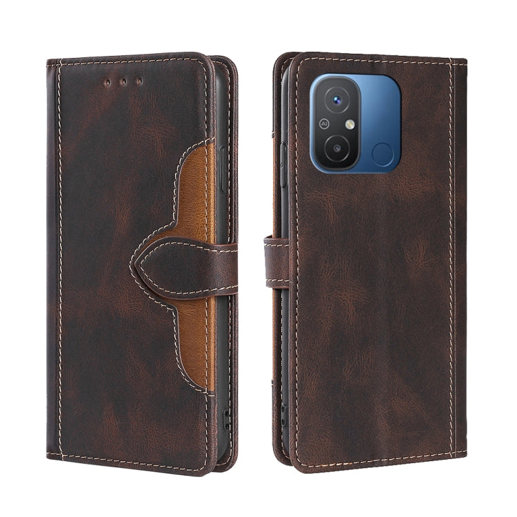 Skin Feel Magnetic Buckle Leather Phone Case
