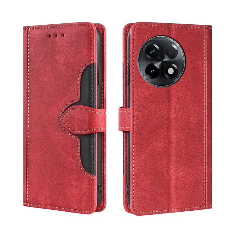 Skin Feel Magnetic Buckle Leather Phone Case