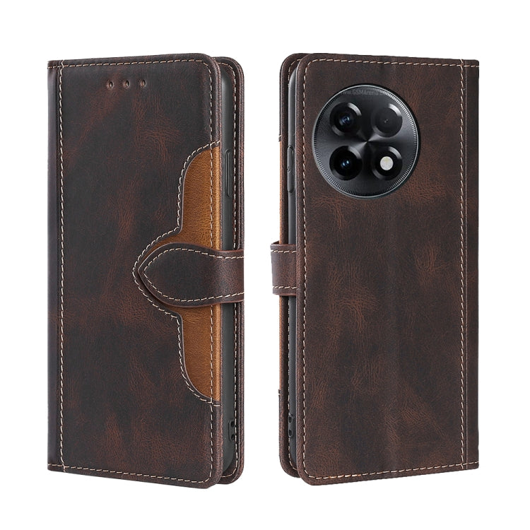 Skin Feel Magnetic Buckle Leather Phone Case, For Motorola Moto G53 5G/G13 4G/G23 4G, For Motorola Moto G73 5G, For OPPO Reno8 T 5G/A1 Pro 5G, For Xiaomi Redmi 12C 4G, For Kyocera Android One S10, For OnePlus Ace 2/11R